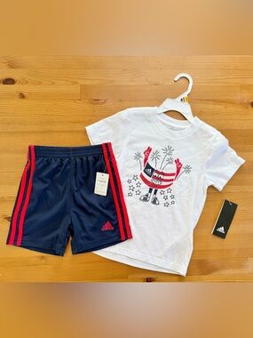 Adidas Toddler Matching Set American Flag